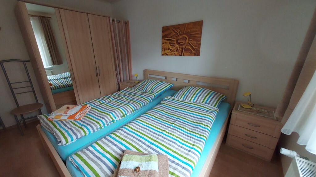 Ferienwohnung Käuzchen Schlafzimmer